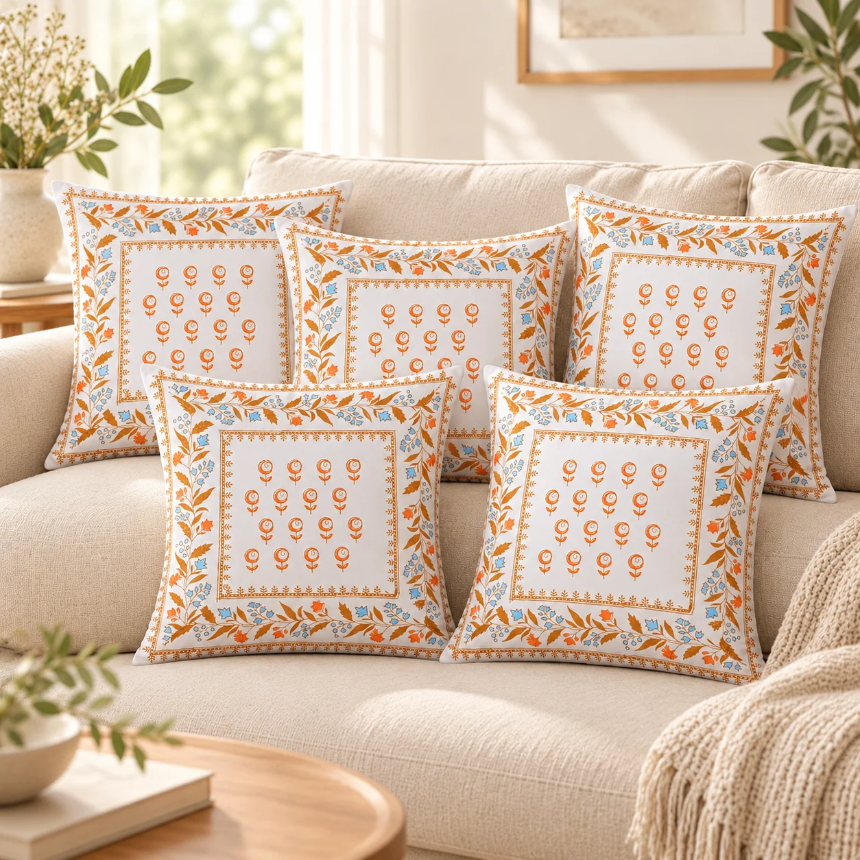 Berry Border - Cushion Cover