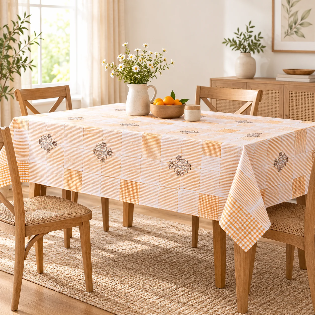 Soul Flower Grid - Table Cover