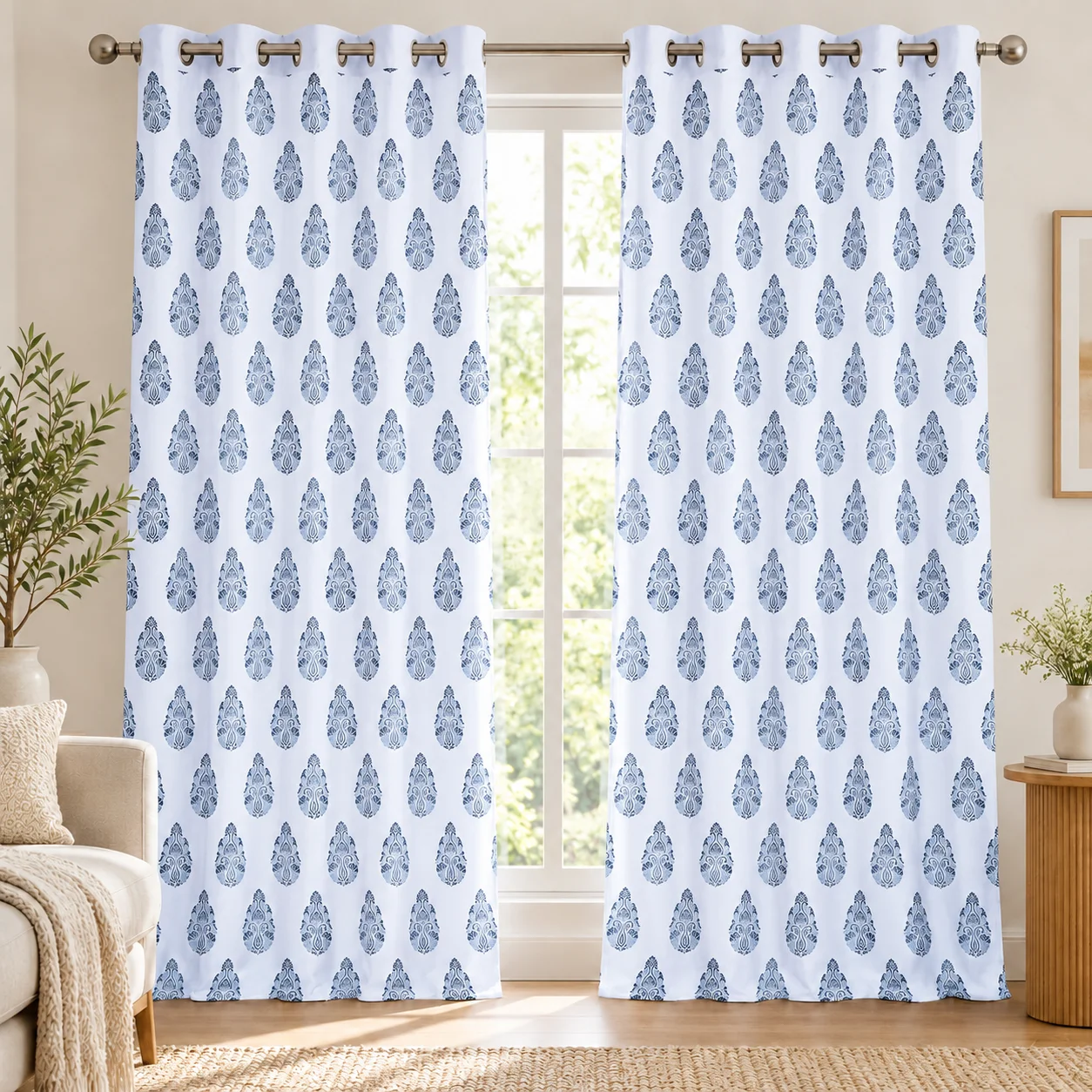 Big Paisley - Curtain - 9ft