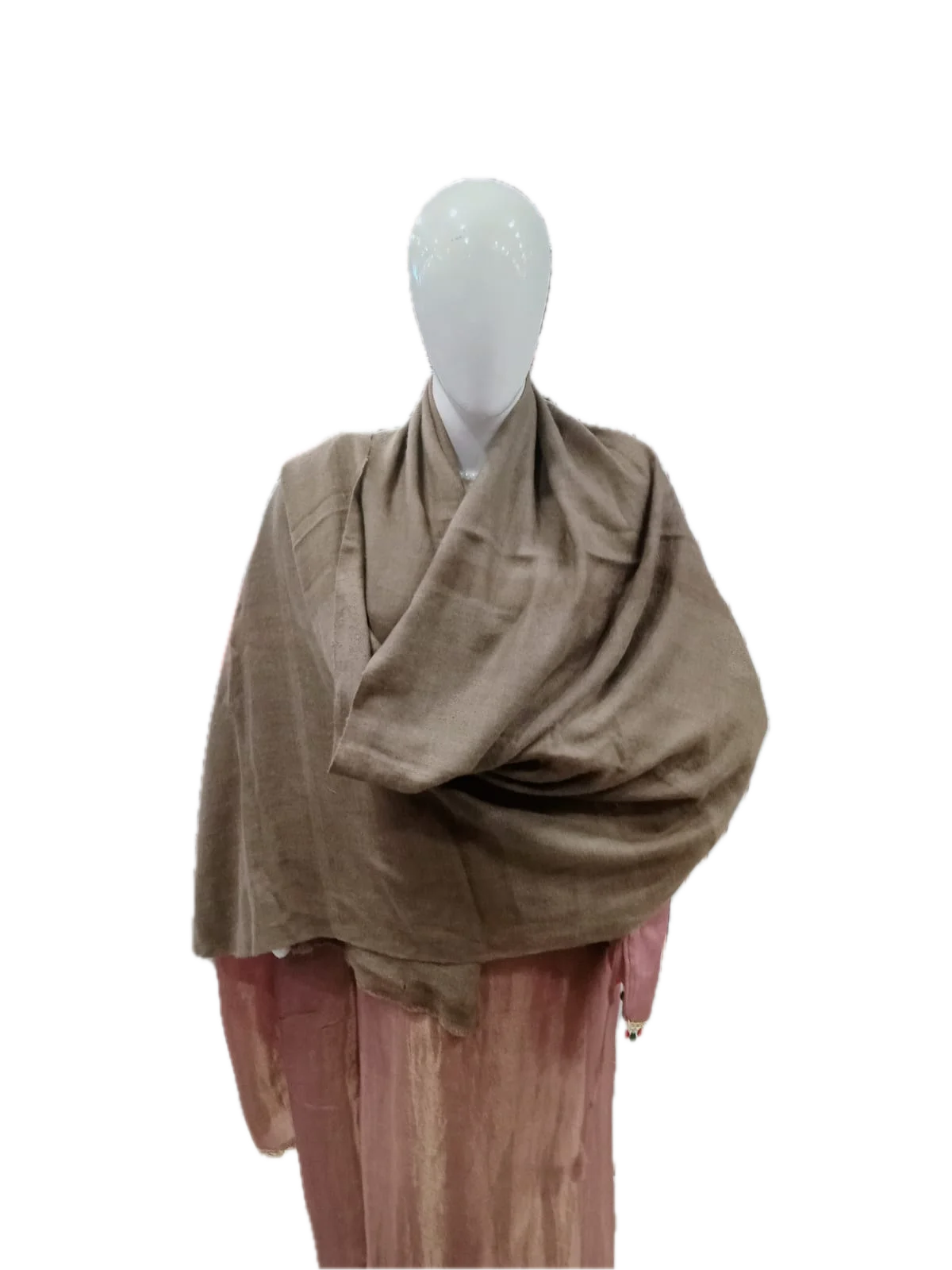 Stole brown Natural